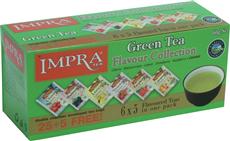 IMPRA - Ochucená kolekce 6 druhů zelených čajů  6x5x2g