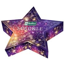 QUALITEA Sparkle - vánoční hvězda  pyramidy 10 x 2g