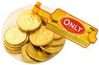 ONLY - Čokoládové zlaté mince v síťce  -  100g