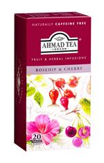 Ahmad Tea porcovaný ovocný čaj Rosehip a cherry přebal ALU 20x2g