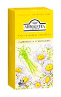 Ahmad Tea porcovaný ovocný čaj Camomille a Lemongrass přebal ALU 20x1,5g