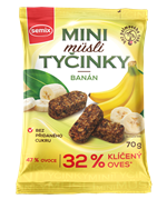 SEMIX Mini müsli tyčinky s banány bez lepku 70g