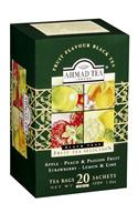 AHMAD TEA variace černých ochucených porcovaných čajů Fruit Tea Selection přebal ALU 4x5