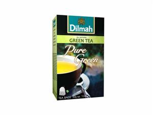 DILMAH Pure Green zelený pravý čaj 20x1,5g