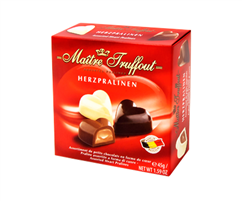 MAITRE TRUFFOUT - Belgické pralinky - Srdíčka 45g