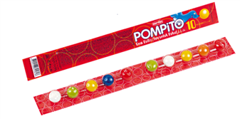 POMPITO Žvýkačky lišta 10 kusů 22,5g (cena je za box 48kusů)
