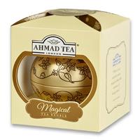 Ahmad Tea Magical Bauble – vánoční ozdoba se sypaným čajem   30g Gold