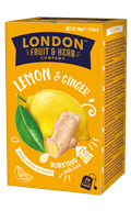 LONDON FRUIT & HERB Ovocný čaj citron se zázvorem 20x2g