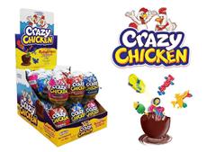 NOVA CRAZY CHICKEN (kuře) - čokovajíčko s hračkou 25g (cena je za box 24kusů)