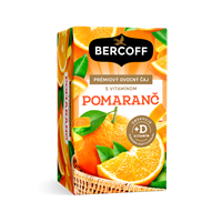 BERCOFF Prémiový ovocný čaj 16x2g POMERANČ S VIT. D
