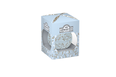 Ahmad Tea Elegant Baubles – vánoční ozdoba se sypaným čajem   30g  MODRÁ (EARL GREY)