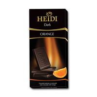 HEIDI Dark Orange 80g, hořká čokoláda s pomerančem