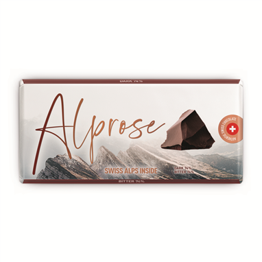 ALPROSE - Švýcarská hořká čokoláda 74 % 300g
