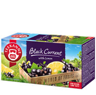 TEEKANNE Black Currant with Lemon - černý rybíz s citronem ovocný čaj 20x2,5g