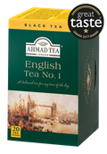 Ahmad Tea porcovaný černý čaj English No. 1 přebal ALU 20x2g