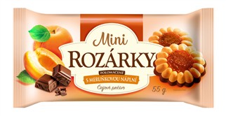 Mini ROZÁRKY polomáčené s meruňkovou náplní 55g (49)