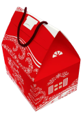 LIRAN FRUIT kabelka červená velká "Veselé vánoce" 4x4x2g