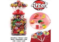 AYTOP ovocné lízátko se žvýkačkou v dóze16g