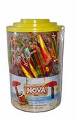 NOVA CANDY Lízátko deštník v plastové dóze 20g (50ks)