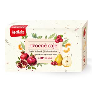 APOTHEKE kolekce ovocných čajů  3x20x2g