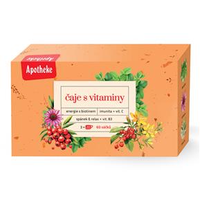 APOTHEKE kolekce čajů s vitamíny 3x20x1,5g