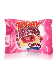 ELVAN TODAY Cherry BOMB dortík s třešňovou náplní 45g (24)