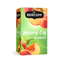 BERCOFF ZELENÝ ČAJ - BROSKEV 20x1,5g (12)