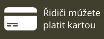 Řidiči můžete platit kartou